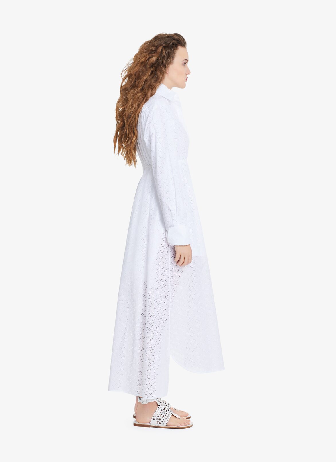 EDITION 2004 LONG SHIRT DRESS ALAÏA WHITE EDITION 2004 LONG SHIRT DRESS